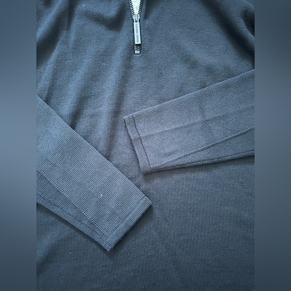 Canada Goose Fairhaven ¼ Zip Sweater 100% Wool Black Italy Size Small - Picture 4 of 11